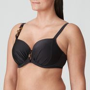 Barrani Roast Coffee Padded Balcony Bikini Top