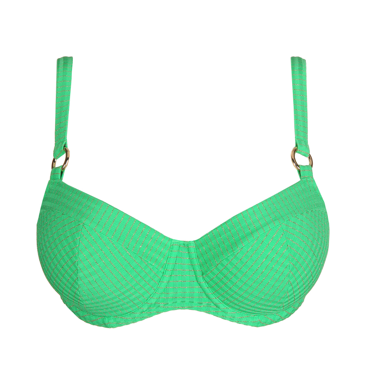 Maringa Lush Green Padded Balcony Bikini Top