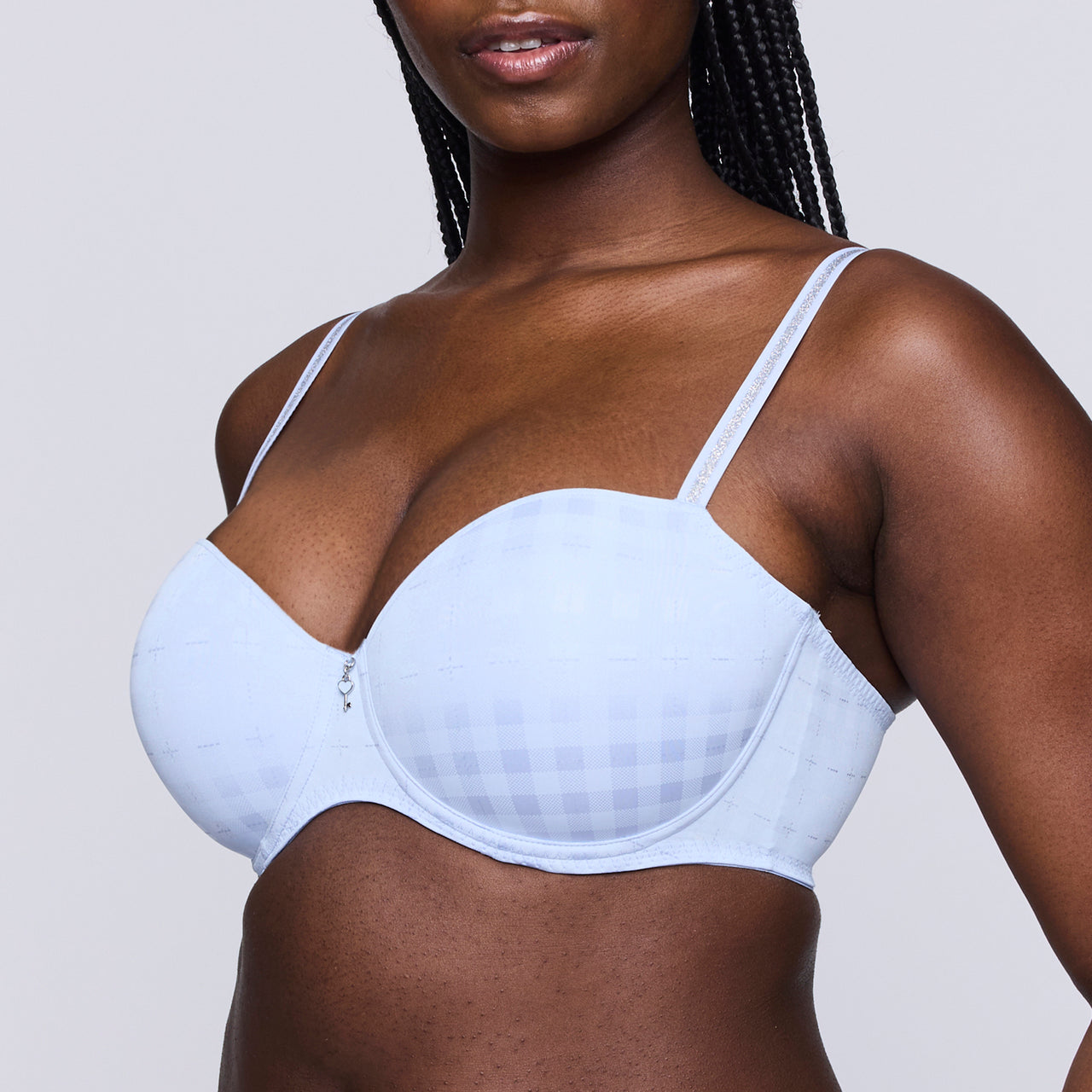 Chikone Heaven Blue Padded Balcony Bra