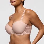 Twist Side Powder Rose Padded Balcony Bra