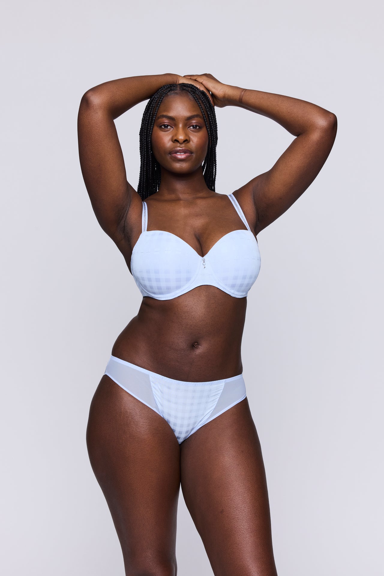 Chikone Heaven Blue Padded Balcony Bra