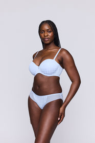 Chikone Heaven Blue Padded Balcony Bra
