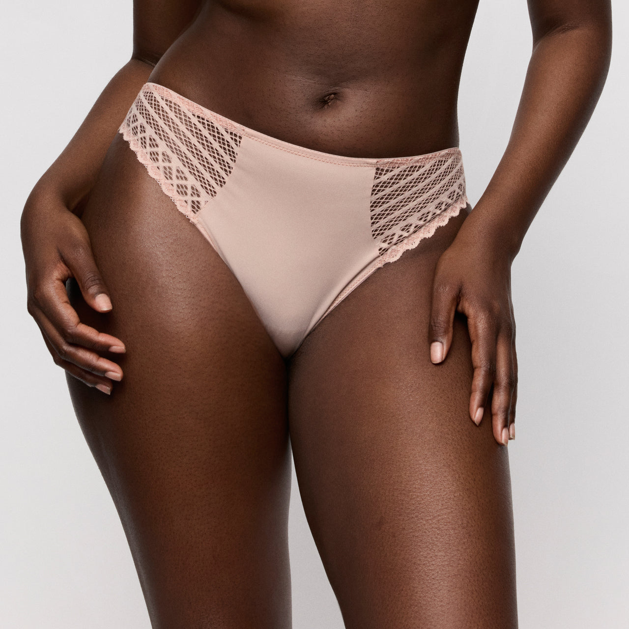 Twist Side Powder Rose Rio Briefs