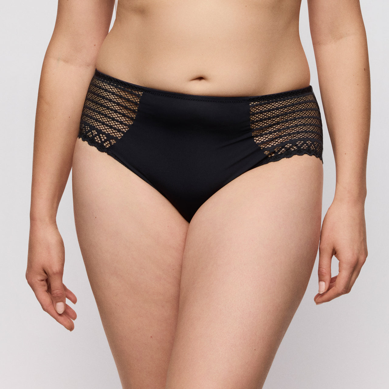 Twist Side Charcoal Full Briefs