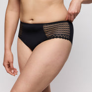 Twist Side Charcoal Full Briefs