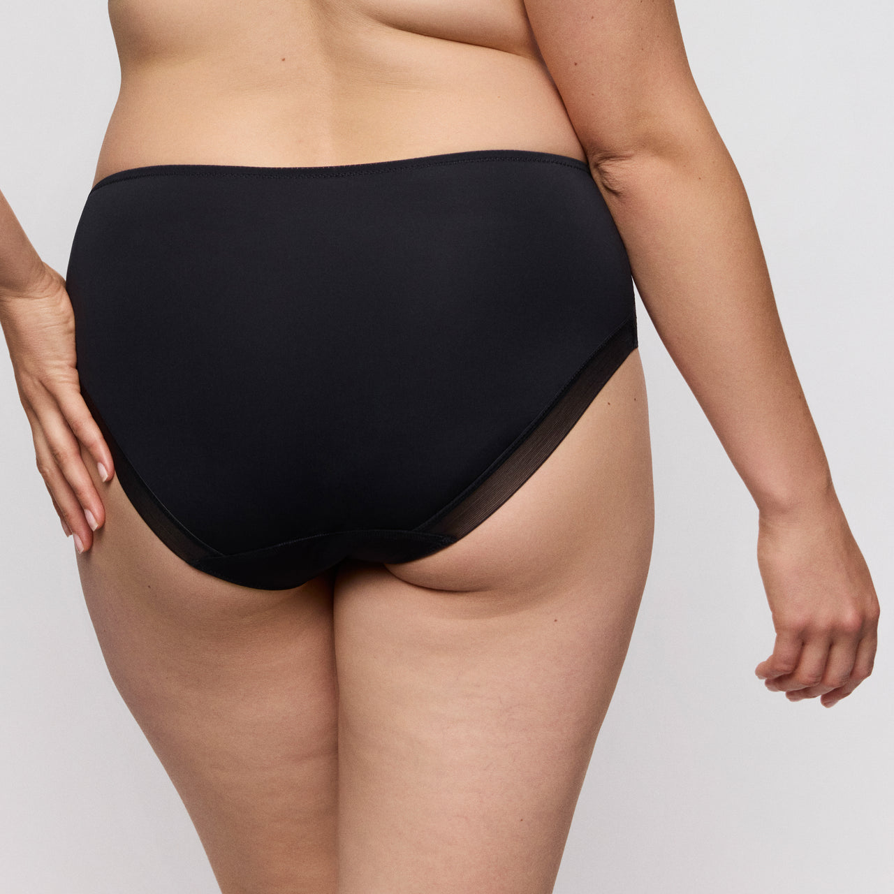 Twist Side Charcoal Full Briefs