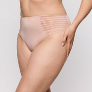Twist Side Powder Rose Full Briefs