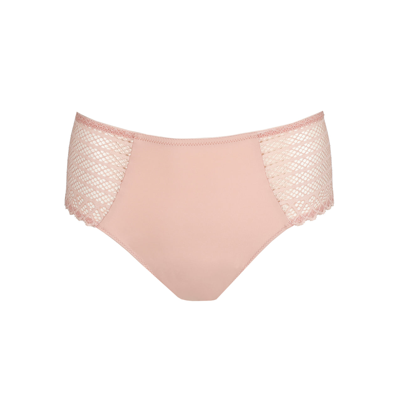 Twist Side Powder Rose Full Briefs