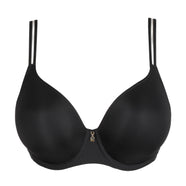 Twist Side Charcoal Padded Heartshape Bra