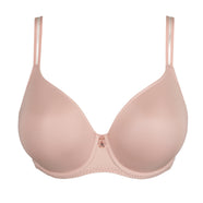 Twist Side Powder Rose Padded Heartshape Bra