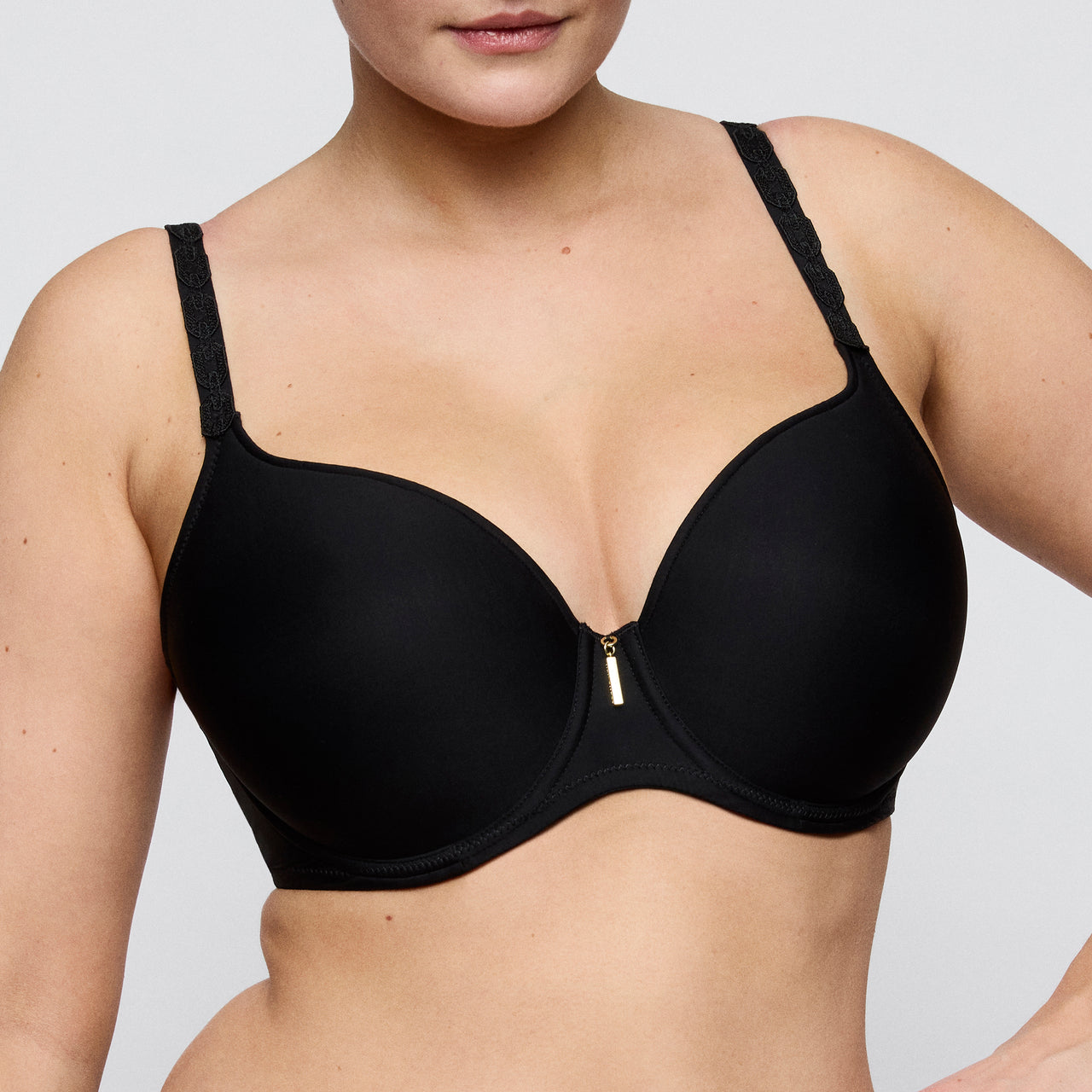 Twixie Black Padded Heartshape Bra
