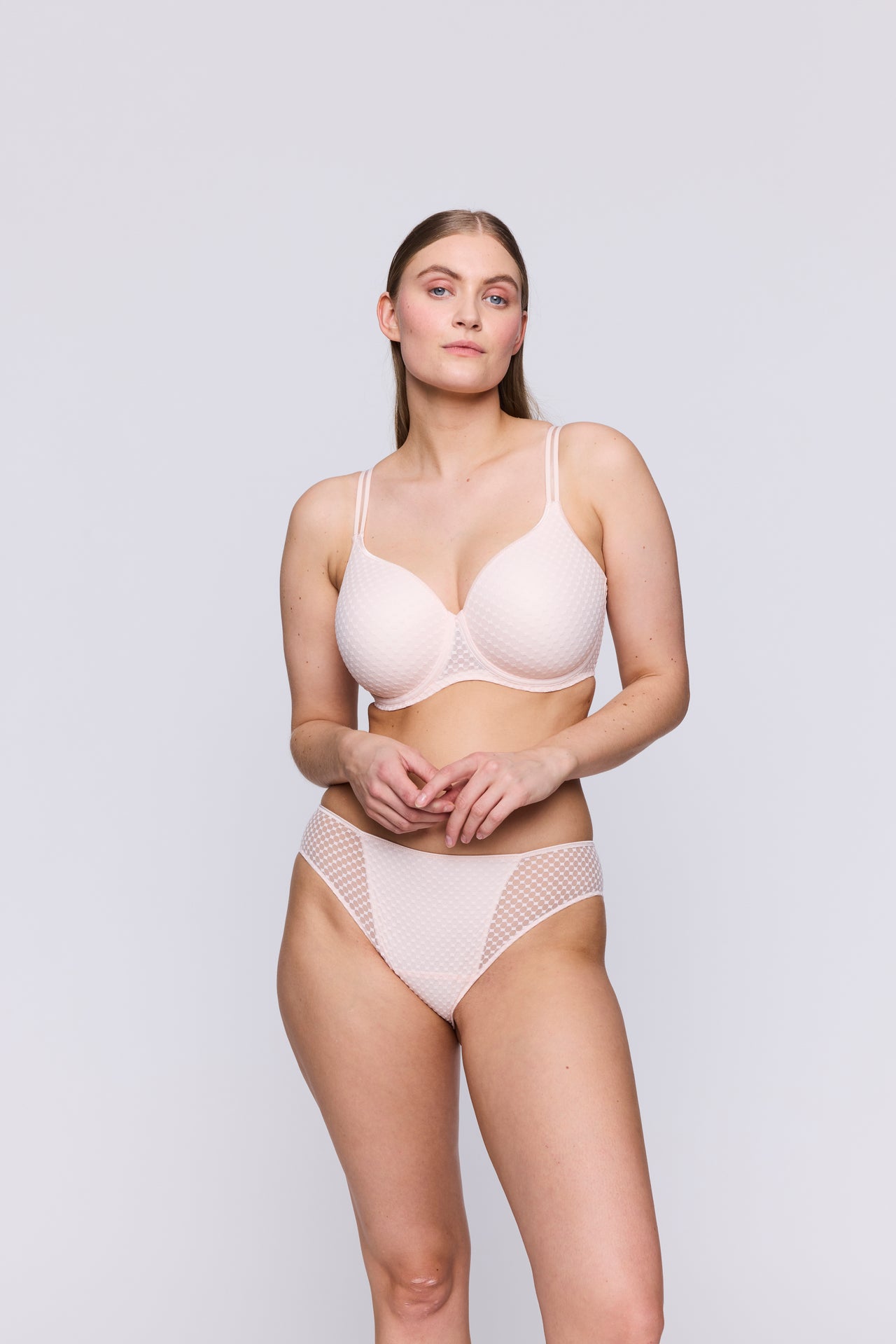 Glass Beach Crystal Pink Padded Bra Heartshape
