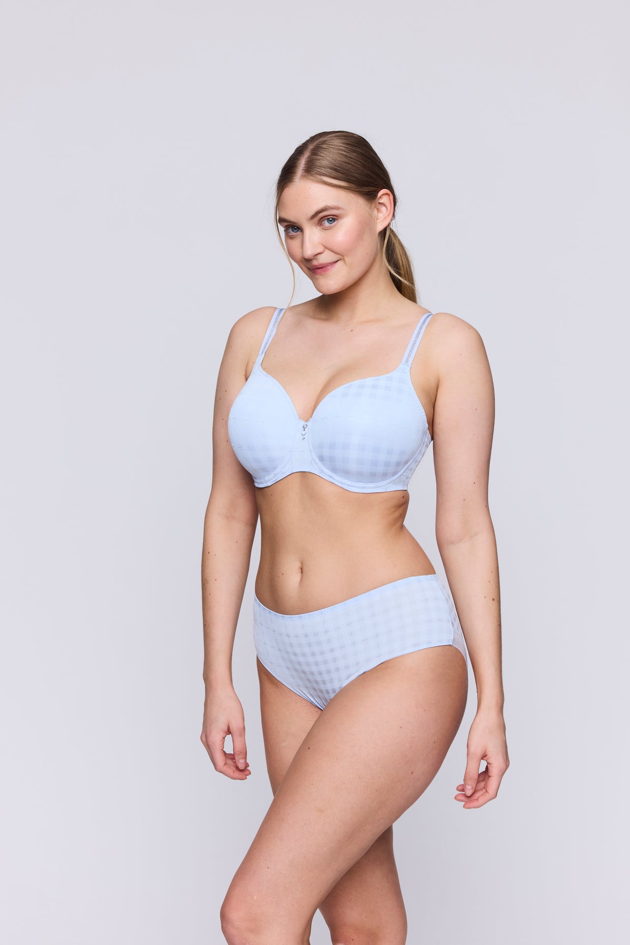 Chikone Heaven Blue Padded Heartshape Bra