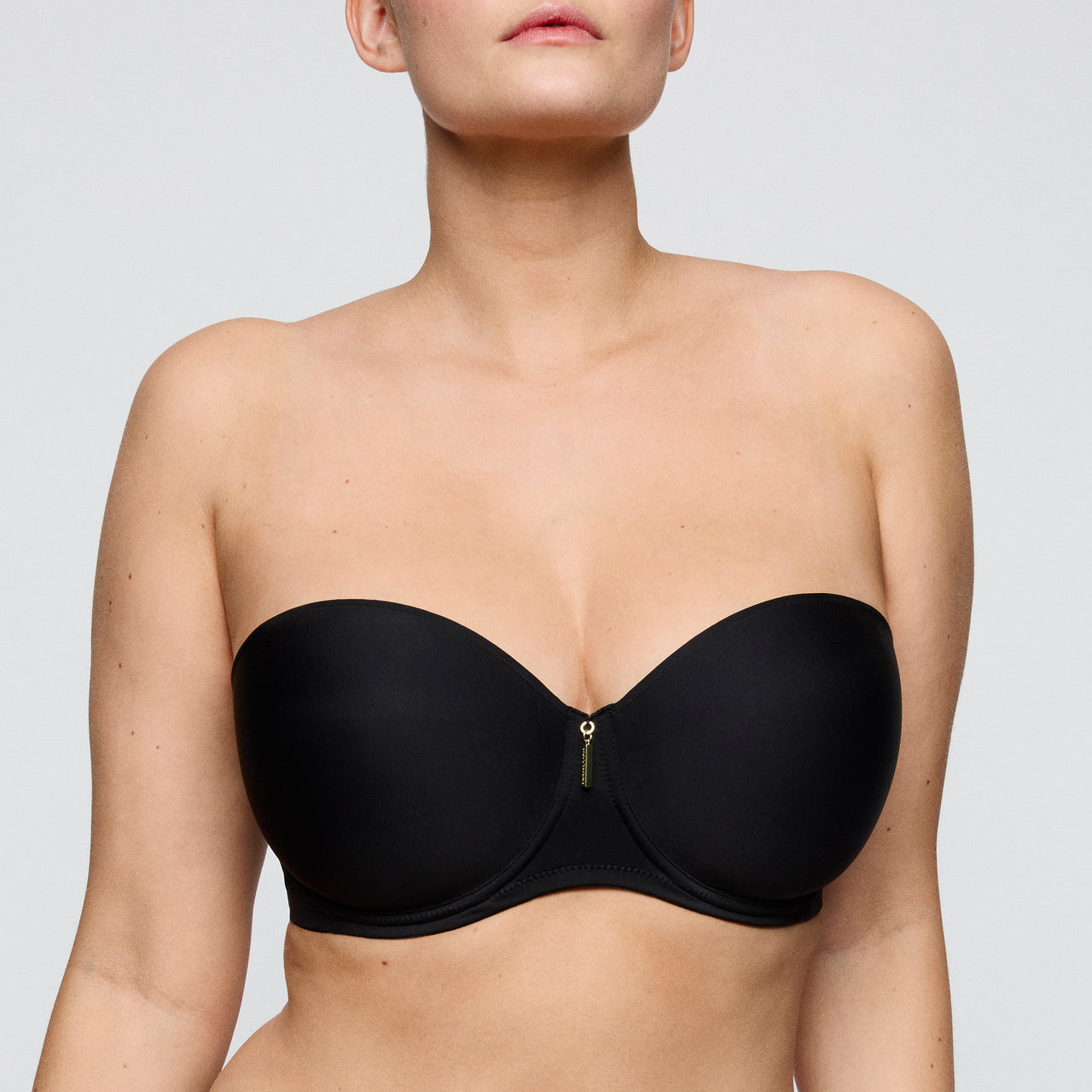Twixie Black Padded Bra - Strapless