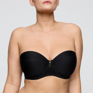Twixie Black Padded Bra - Strapless