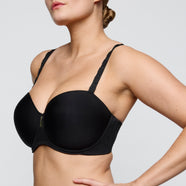 Twixie Black Padded Bra - Strapless