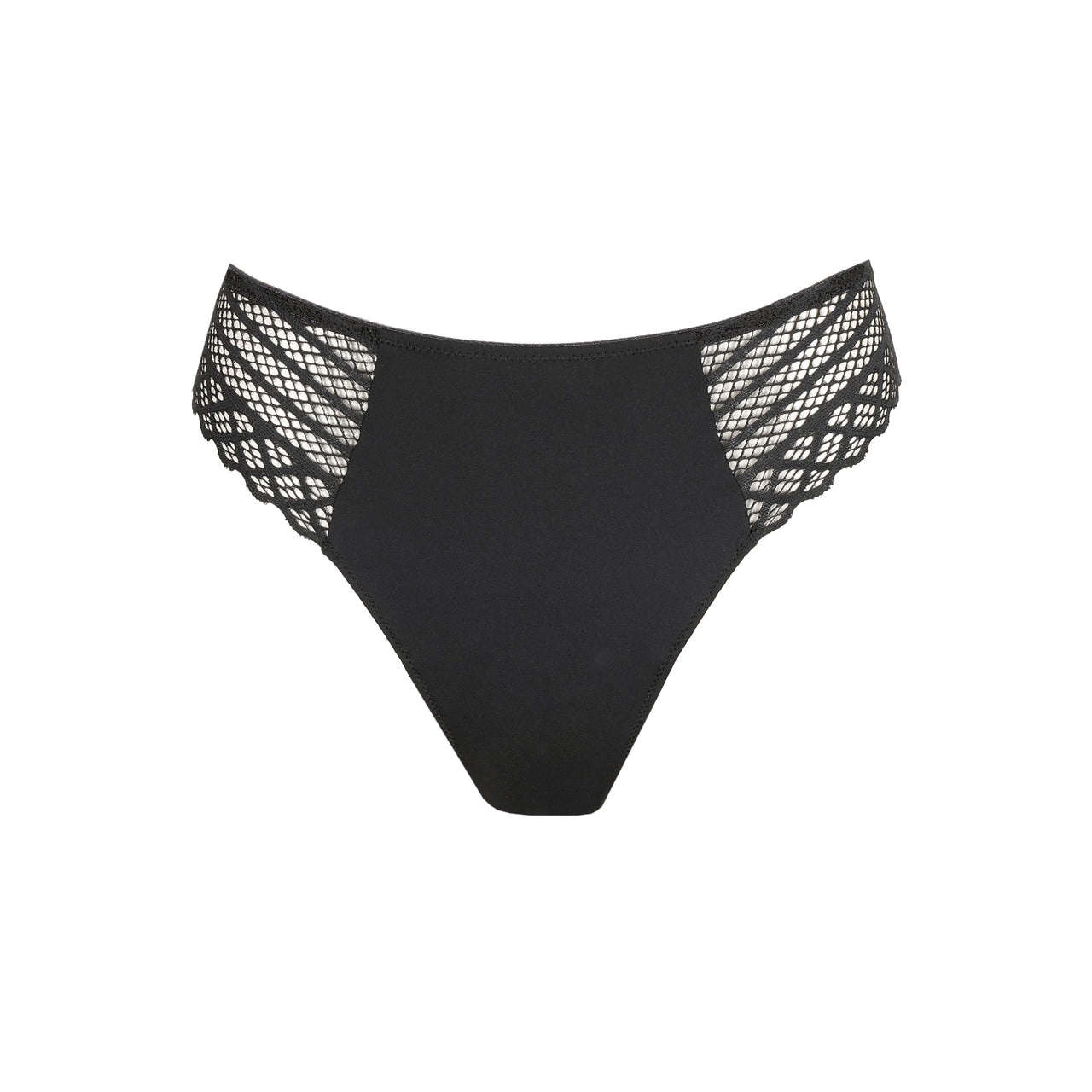 Twist Side Charcoal Thong