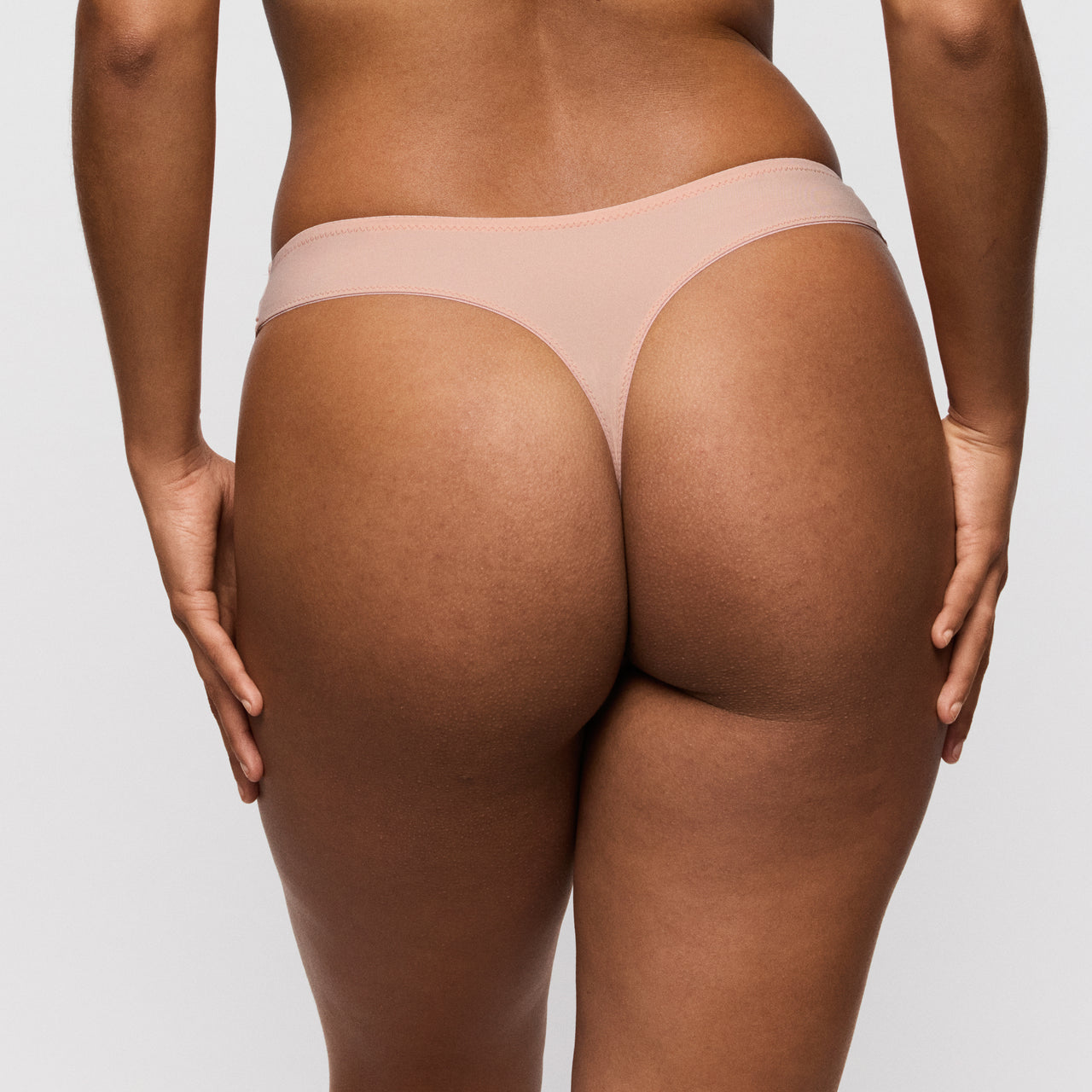 Twist Side Powder Rose Thong