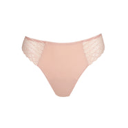 Twist Side Powder Rose Thong