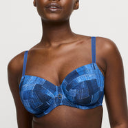 Mauna Twill Blue Full Cup Bra