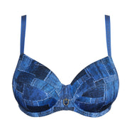 Mauna Twill Blue Full Cup Bra