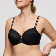 Twist Side Charcoal Full Cup Bra