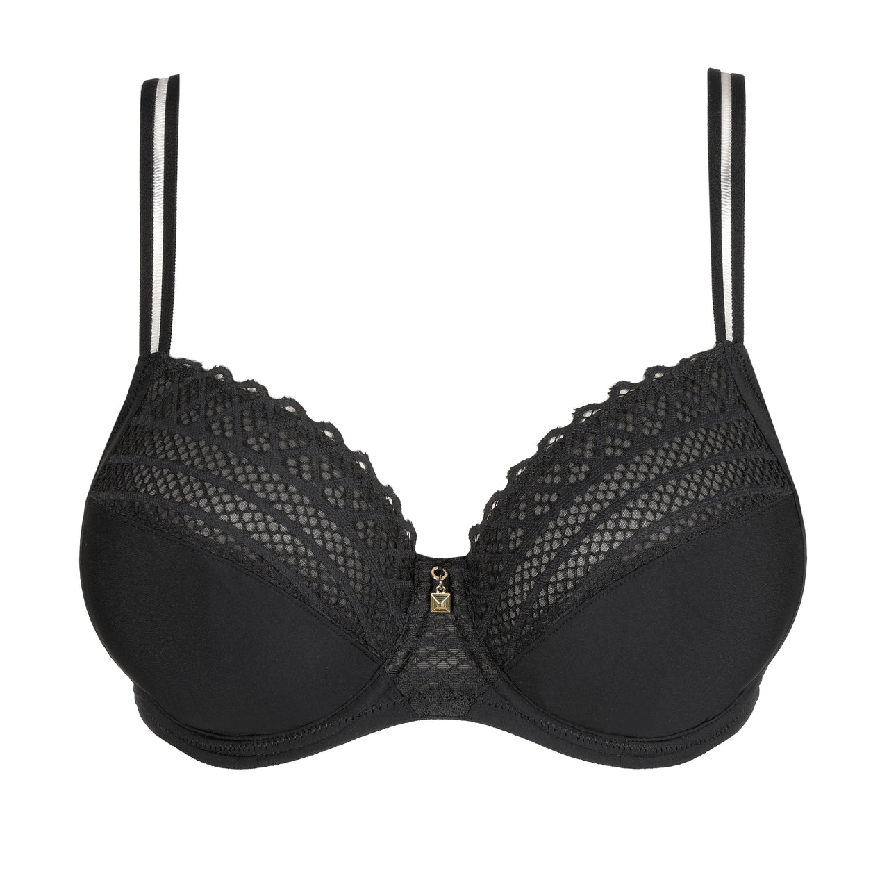 Twist Side Charcoal Full Cup Bra