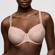 Twist Side Powder Rose Full Cup Bra