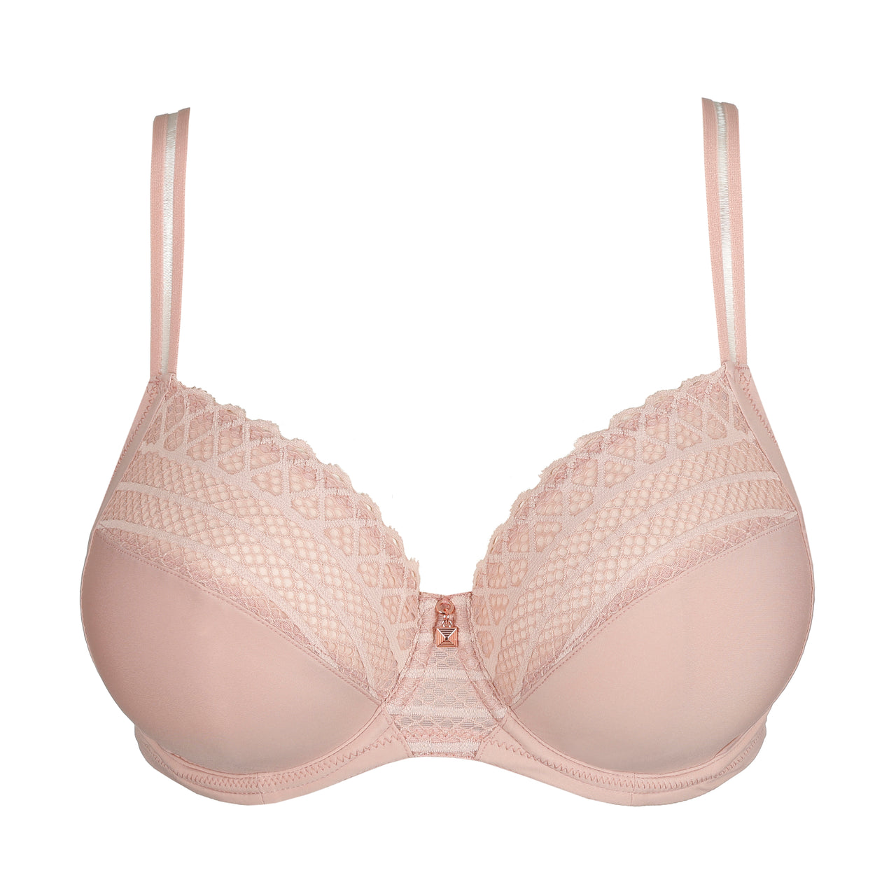 Twist Side Powder Rose Full Cup Bra