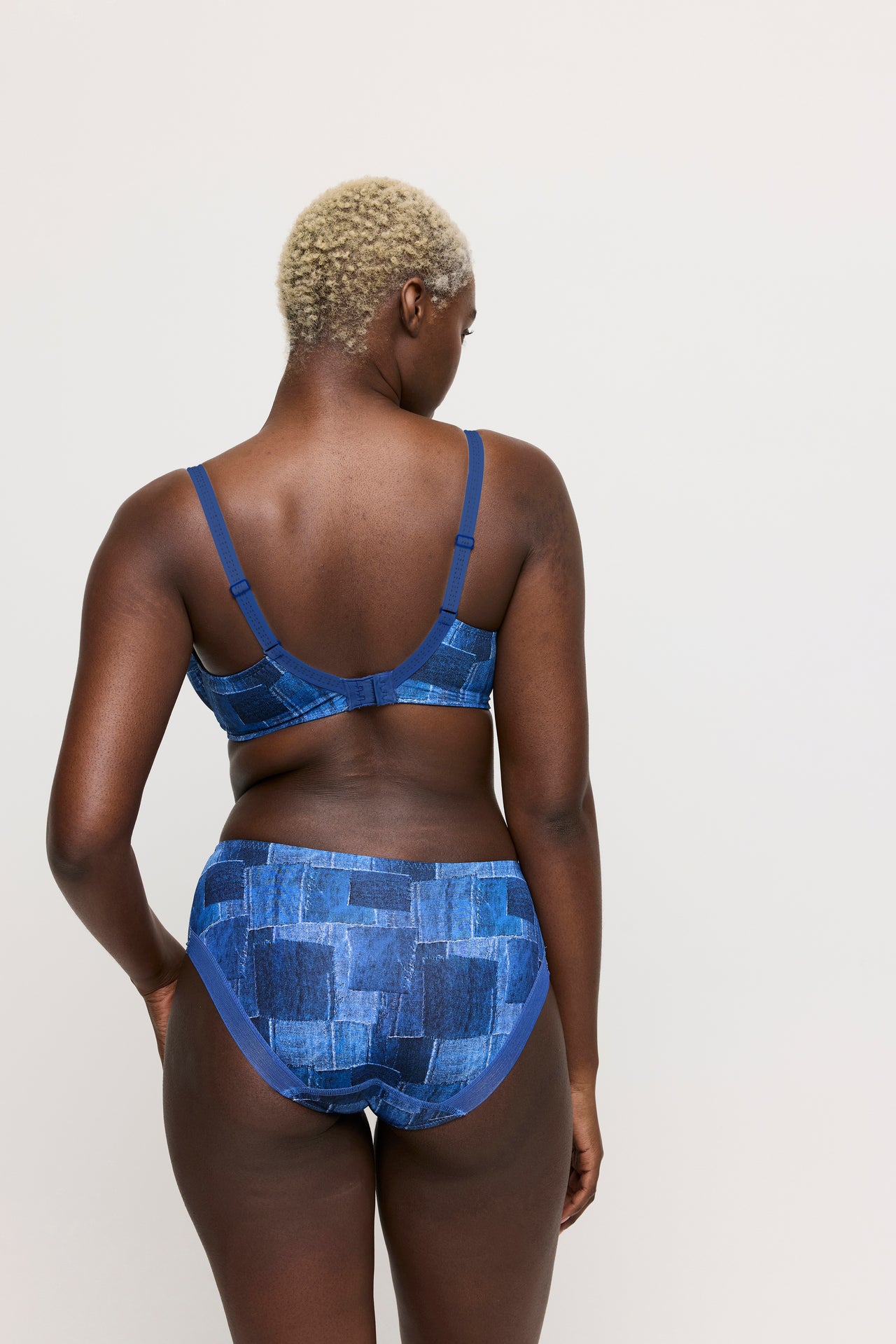 Mauna Twill Blue Full Cup Bra