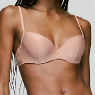 Carreras Warm Tan Padded Plunge Bra