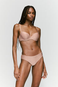 Carreras Warm Tan Padded Plunge Bra