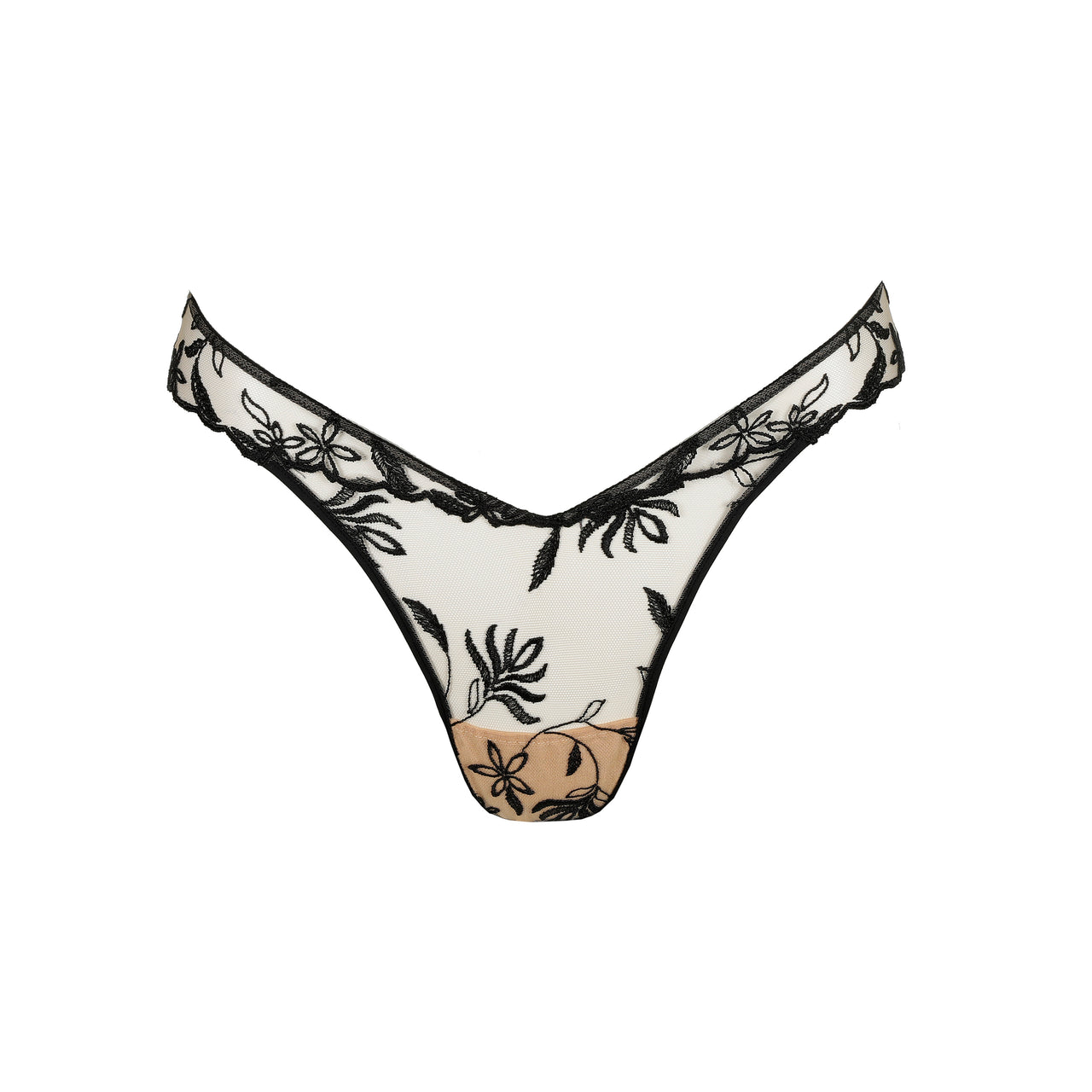 Shay Black Thong