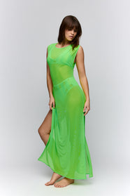 Sha Neon Swimwear Dress Long