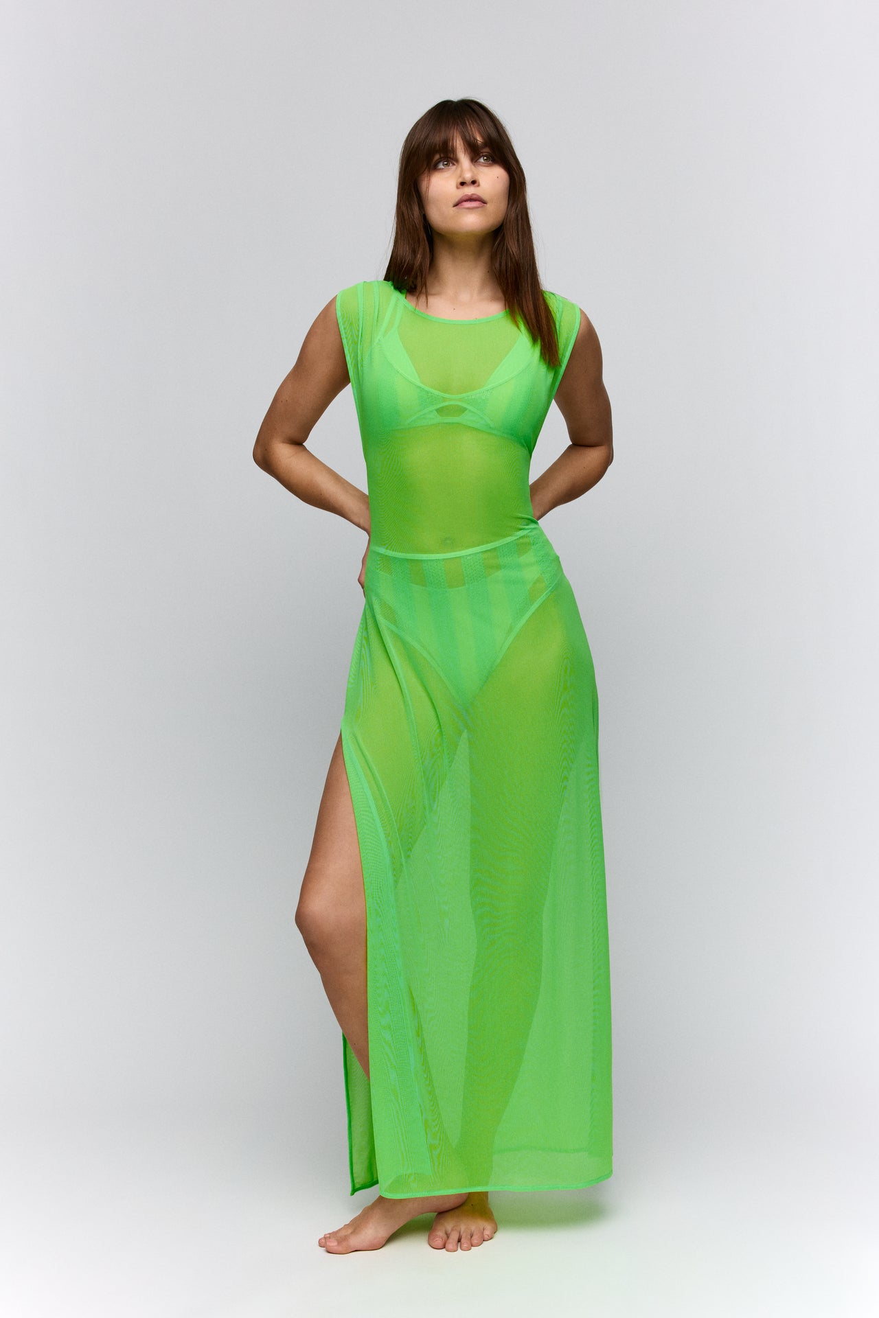 Sha Neon Swimwear Dress Long