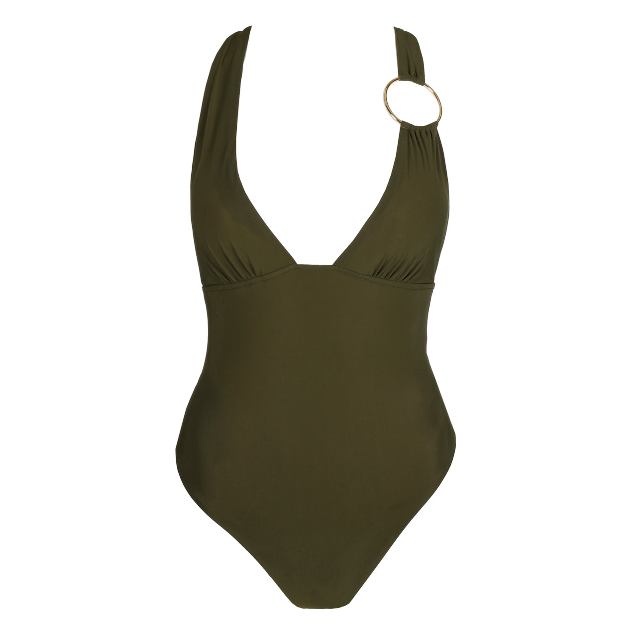 Lita Olive Green Padded Triangle Swimsuit