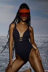 Sha Black Padded Triangle Swimsuit