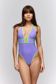 Sha Neon Padded Triangle Swimsuit