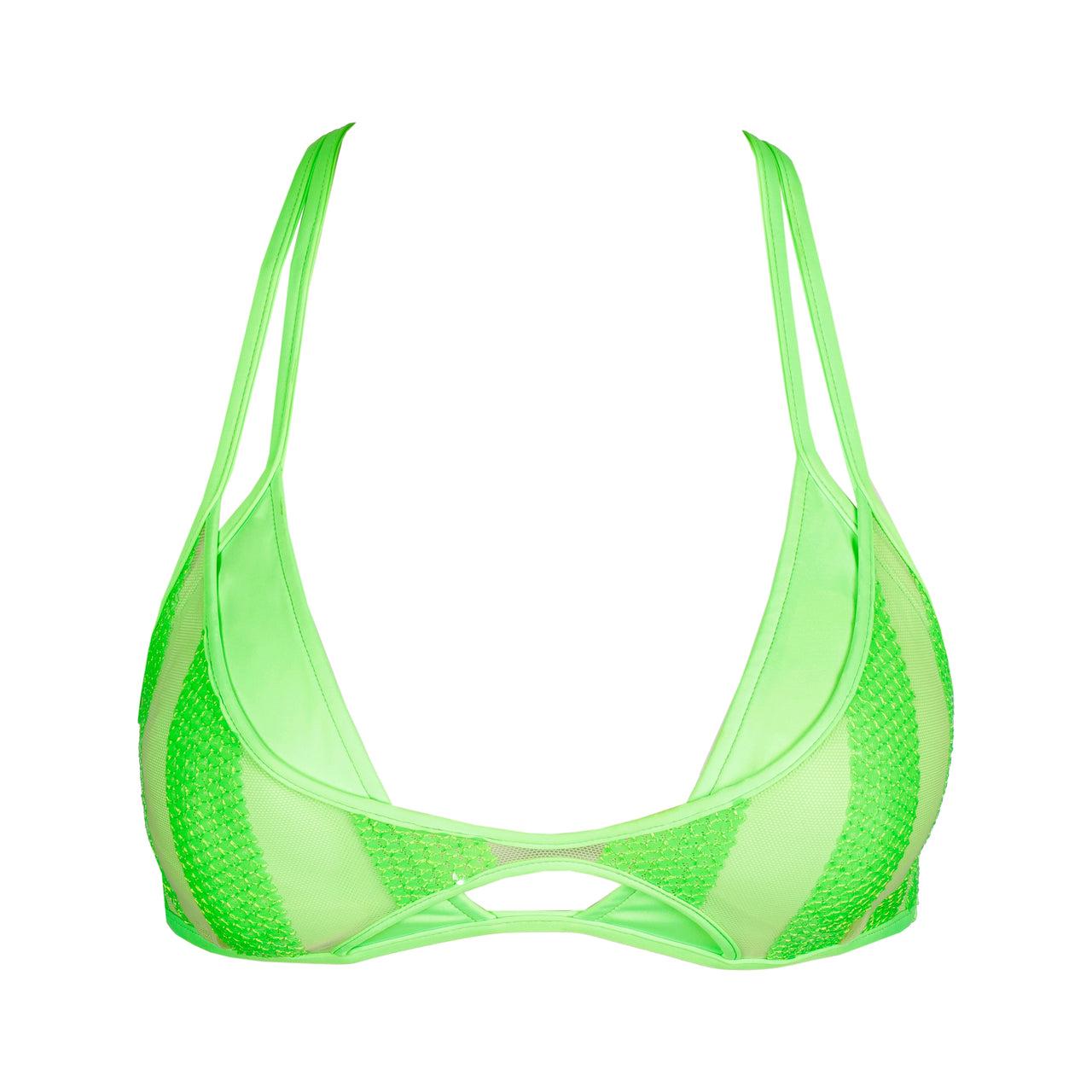 Sha Neon Padded Mini Triangle Bikini