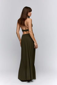 Lita Olive Green Padded Triangle Bikini Top