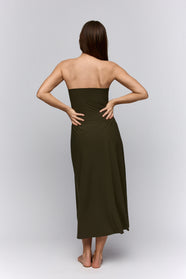 Lita Olive Green Padded Triangle Bikini Top
