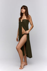 Lita Olive Green Bikini Briefs Brazilian