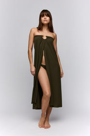 Lita Olive Green Bikini Briefs Brazilian