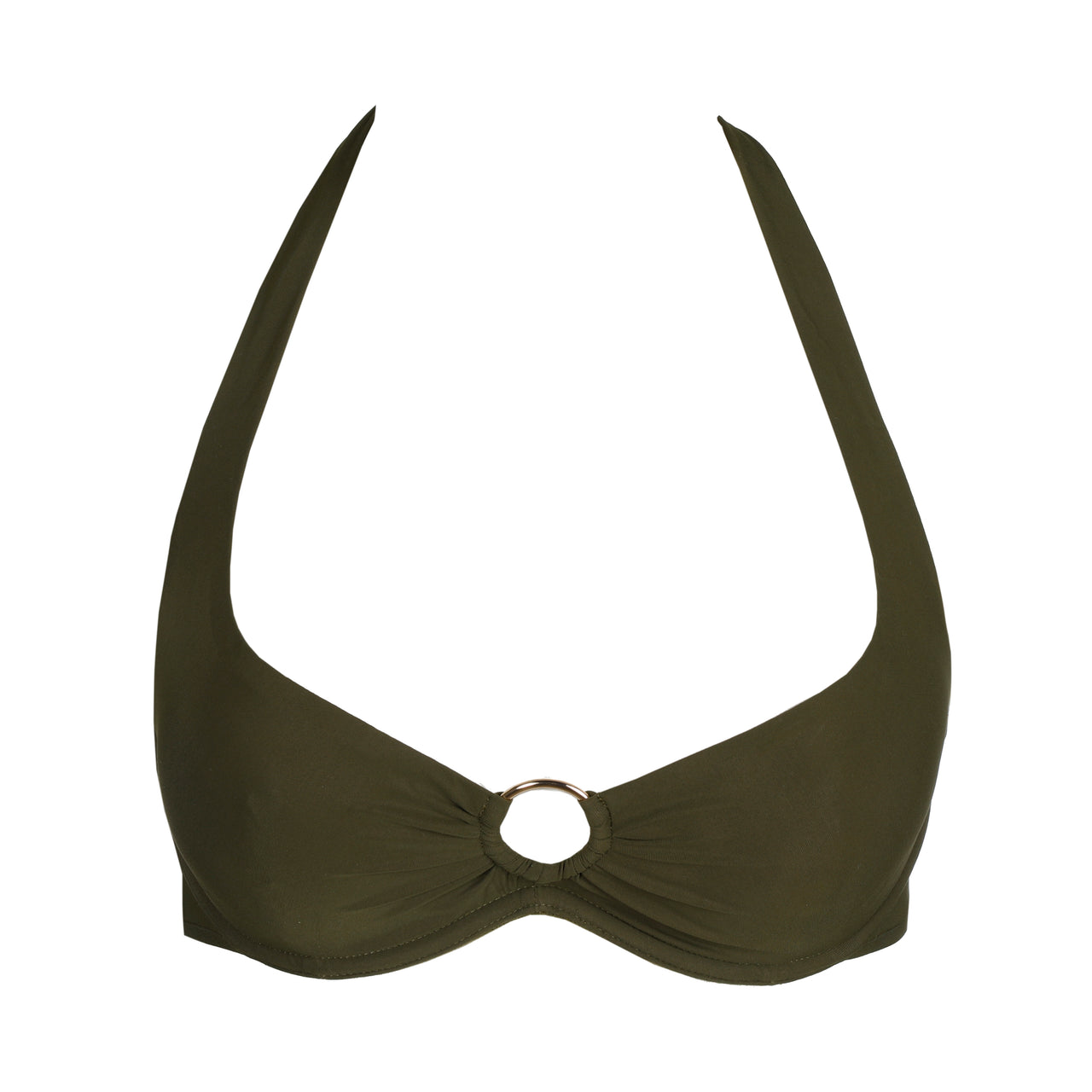 Lita Olive Green Flexi-wire Bikini Top