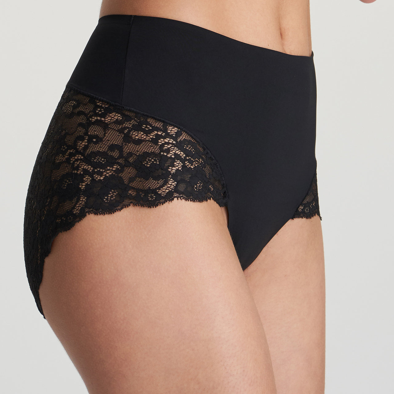 Color Studio Black Shapewear High Briefs