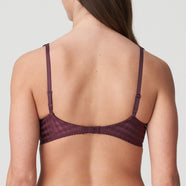 Daisy Wine Padded Plunge Bra