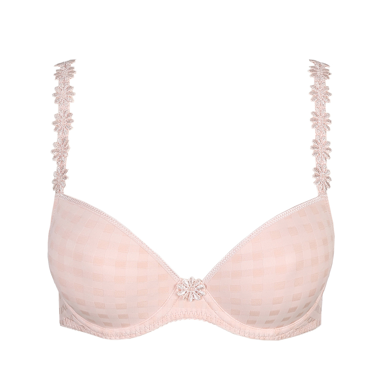 Daisy Pearly Pink Padded Plunge Bra