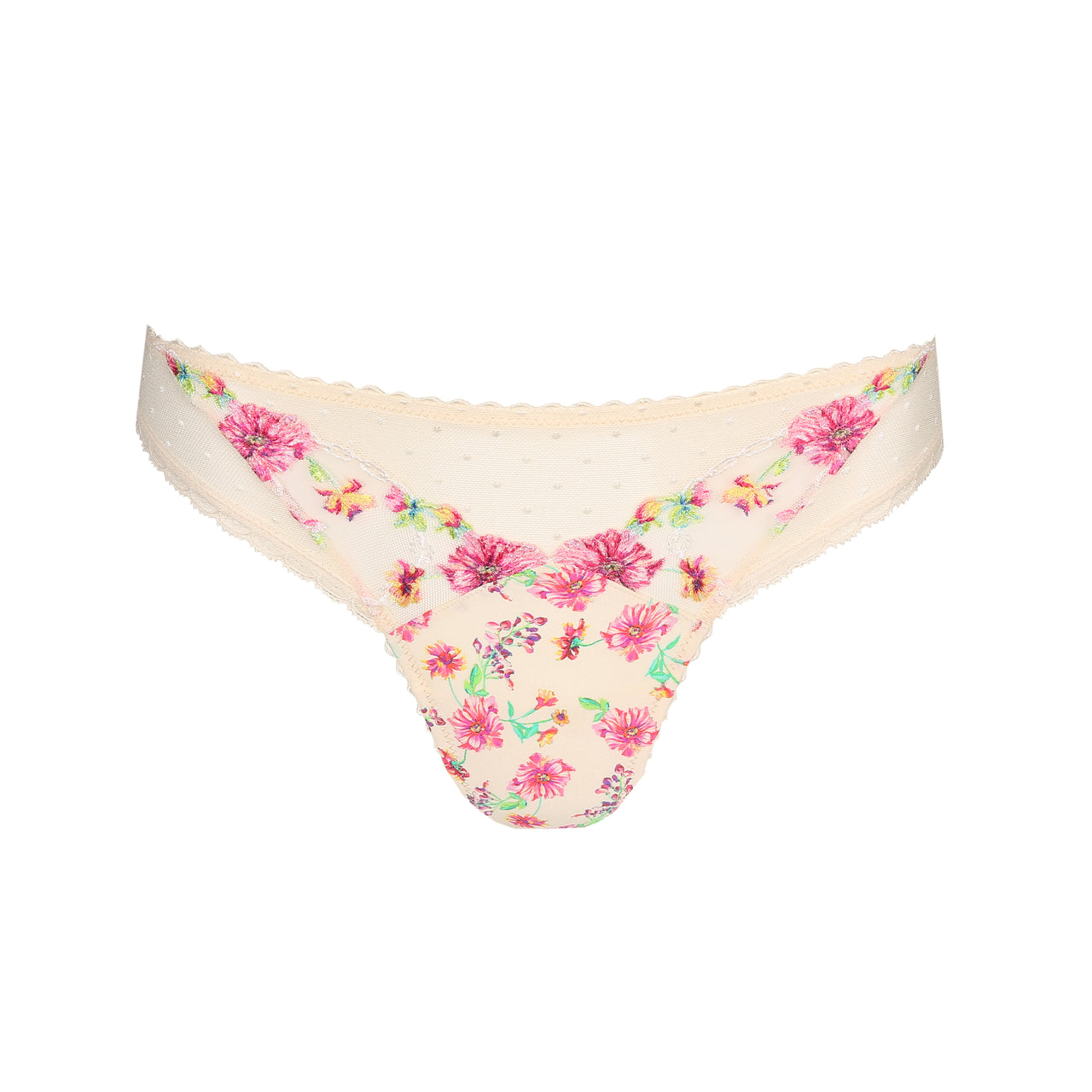 Chen Pearled Ivory Thong
