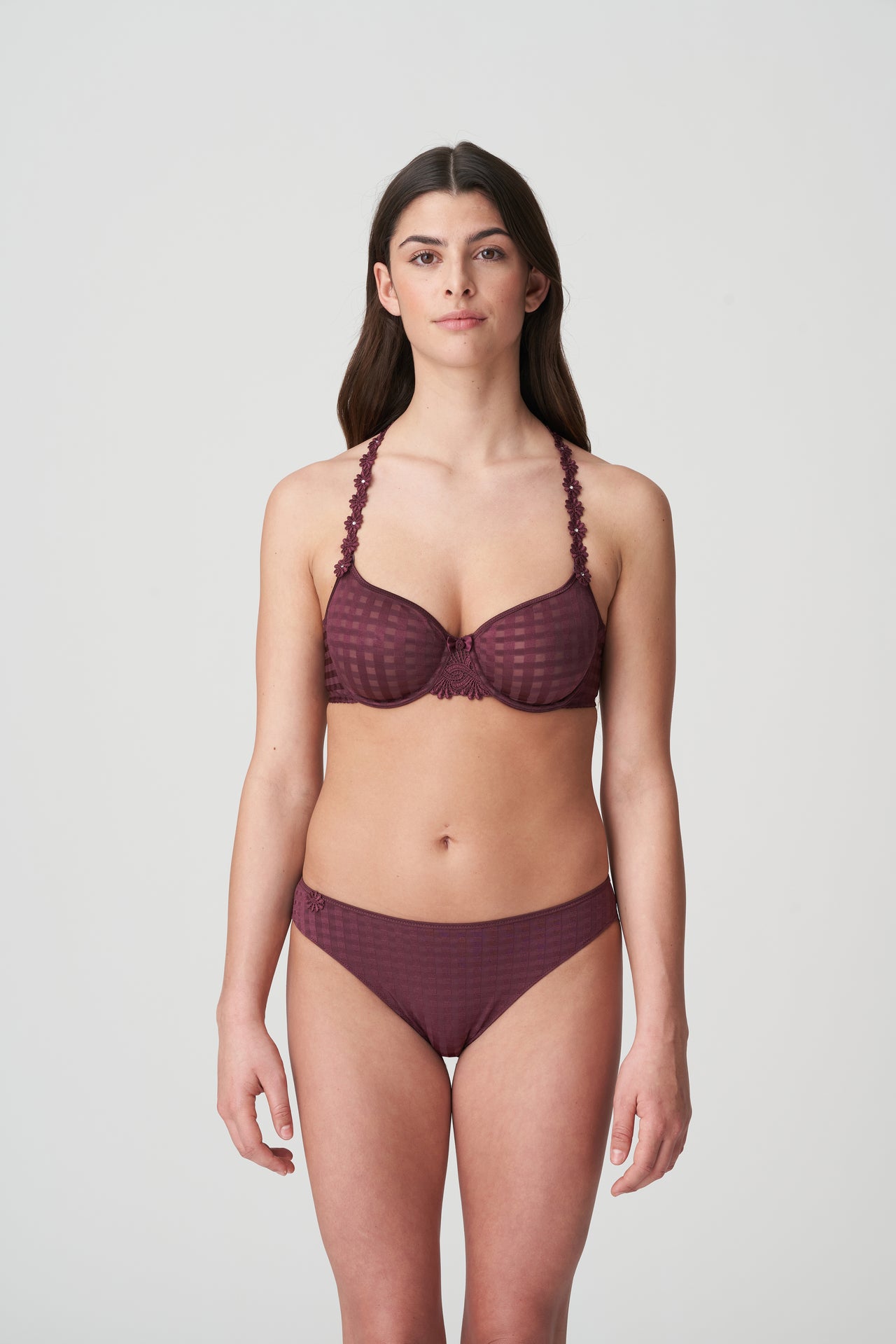 Daisy Wine Non Padded Full Cup Seamless