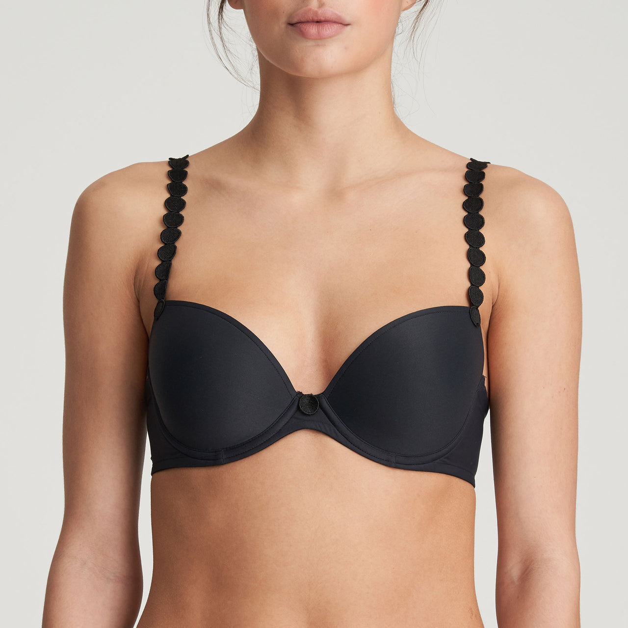 Dottie Charcoal Padded Plunge Bra